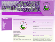 Tablet Screenshot of pharmacognosy.hu